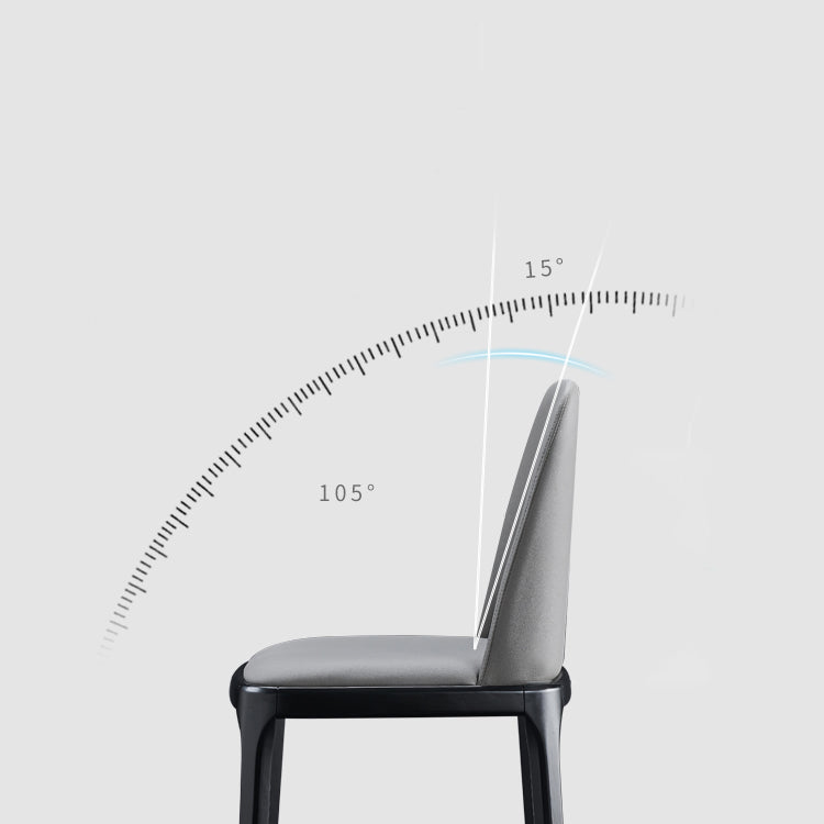 Contemporary Style Leather Chair Wooden Parsons Armless chair for Dining Room Clearhalo ' kitchen&dining_furn' 'Dining Chairs' 'Dining Tables & Seating' 'dining_chair' 'furn' 'furn_dining_chair' 'Furniture' 'furniture_dining_chair' 'Kitchen & Dining Furniture' 'kitchen' 3771341