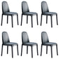 Contemporary Style Leather Chair Wooden Parsons Armless chair for Dining Room Black 6 Piece Set Clearhalo ' kitchen&dining_furn' 'Dining Chairs' 'Dining Tables & Seating' 'dining_chair' 'furn' 'furn_dining_chair' 'Furniture' 'furniture_dining_chair' 'Kitchen & Dining Furniture' 'kitchen' 3771359
