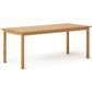Simplicity Home Solid Wood Dining Table Rectangular Table with Ash Wood 4 Legs Base Clearhalo ' dining_table' 'Dining Tables & Seating' 'Dining Tables' 'furn' 'furn_dining_table' 'Furniture' 'furniture_dining_table' 'Kitchen & Dining Furniture' 'kitchen&dining_furn' 'kitchen' 'kitchen_dining_table' 3771370