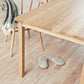 Simplicity Home Solid Wood Dining Table Rectangular Table with Ash Wood 4 Legs Base Clearhalo ' dining_table' 'Dining Tables & Seating' 'Dining Tables' 'furn' 'furn_dining_table' 'Furniture' 'furniture_dining_table' 'Kitchen & Dining Furniture' 'kitchen&dining_furn' 'kitchen' 'kitchen_dining_table' 3771372