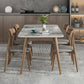 Modern Style Sintered Stone Dining Table 4 Legs Rectangular Table in Grey Clearhalo ' dining_table' 'Dining Tables & Seating' 'Dining Tables' 'furn' 'furn_dining_table' 'Furniture' 'furniture_dining_table' 'Kitchen & Dining Furniture' 'kitchen&dining_furn' 'kitchen' 'kitchen_dining_table' 3771381