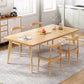 Contemporary MDF Rectangle Shape Dining Set Kitchen Standard Dining Set with 4 Legs Table Natural 5 Piece Set Clearhalo 'Dining Room Sets' 'Dining Tables & Seating' 'dining_room_set' 'furn' 'furn_dining_room_set' 'Furniture' 'furniture_dining_room_set' 'Kitchen & Dining Furniture' 'kitchen&dining_furn' 'kitchen' 3771554