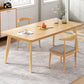 Contemporary MDF Rectangle Shape Dining Set Kitchen Standard Dining Set with 4 Legs Table Natural 3 Piece Set Clearhalo 'Dining Room Sets' 'Dining Tables & Seating' 'dining_room_set' 'furn' 'furn_dining_room_set' 'Furniture' 'furniture_dining_room_set' 'Kitchen & Dining Furniture' 'kitchen&dining_furn' 'kitchen' 3771555