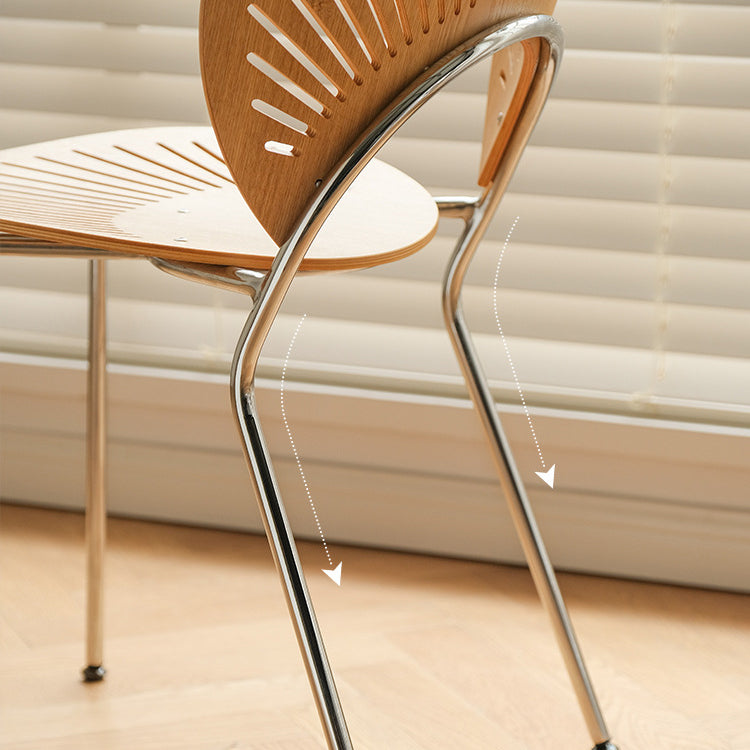 Contemporary Style Metal Chair Set Open Back Side Kitchen Dining Chairs Clearhalo ' kitchen&dining_furn' 'Dining Chairs' 'Dining Tables & Seating' 'dining_chair' 'Furniture' 'furniture_dining_chair' 'Kitchen & Dining Furniture' 'kitchen' 3779228