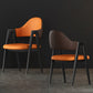 Contemporary Metal Dining Room Chairs Leather Open Back Dining Side Chair for Home Use Clearhalo ' kitchen&dining_furn' 'Dining Chairs' 'Dining Tables & Seating' 'dining_chair' 'furn' 'furn_dining_chair' 'Furniture' 'furniture_dining_chair' 'Kitchen & Dining Furniture' 'kitchen' 3779244