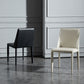 Solid Back Armless Dining Chairs Indoor Leather Side Chairs with Metal Legs Clearhalo ' kitchen&dining_furn' 'Dining Chairs' 'Dining Tables & Seating' 'dining_chair' 'furn' 'furn_dining_chair' 'Furniture' 'furniture_dining_chair' 'Kitchen & Dining Furniture' 'kitchen' 3779277
