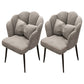Contemporary Metal Side Chair Home Upholstered Arm Crown Top Back Chair Grey 2 Piece Set Black Clearhalo ' kitchen&dining_furn' 'Dining Chairs' 'Dining Tables & Seating' 'dining_chair' 'furn' 'furn_dining_chair' 'Furniture' 'furniture_dining_chair' 'Kitchen & Dining Furniture' 'kitchen' 3779310