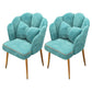 Contemporary Metal Side Chair Home Upholstered Arm Crown Top Back Chair Lake Blue 2 Piece Set Brass Gold Clearhalo ' kitchen&dining_furn' 'Dining Chairs' 'Dining Tables & Seating' 'dining_chair' 'furn' 'furn_dining_chair' 'Furniture' 'furniture_dining_chair' 'Kitchen & Dining Furniture' 'kitchen' 3779345