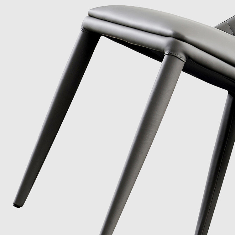 Contemporary Metal Dining Room Chairs Upholstered Armless Dining Chairs for Home Use Clearhalo ' kitchen&dining_furn' 'Dining Chairs' 'Dining Tables & Seating' 'dining_chair' 'furn' 'furn_dining_chair' 'Furniture' 'furniture_dining_chair' 'Kitchen & Dining Furniture' 'kitchen' 3779367