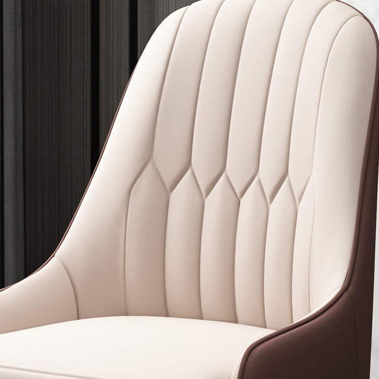 European Glam Style Metal Chair Kitchen Dining Room Solid Back Arm Chair Set Clearhalo ' kitchen&dining_furn' 'Dining Chairs' 'Dining Tables & Seating' 'dining_chair' 'furn' 'furn_dining_chair' 'Furniture' 'furniture_dining_chair' 'Kitchen & Dining Furniture' 'kitchen' 3779411