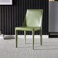 Designer Style Restaurant Saddle Leather Side Chair Matte Finish Parsons Dining Chair Green 1 Piece Clearhalo ' kitchen&dining_furn' 'Dining Chairs' 'Dining Tables & Seating' 'dining_chair' 'furn' 'furn_dining_chair' 'Furniture' 'furniture_dining_chair' 'Kitchen & Dining Furniture' 'kitchen' 3779460