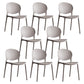Scandinavian Armless Dining Chairs Plastic Indoor Stackable Open Back Side Chair Light Gray 8 Piece Set Clearhalo ' kitchen&dining_furn' 'Dining Chairs' 'Dining Tables & Seating' 'dining_chair' 'furn' 'furn_dining_chair' 'Furniture' 'furniture_dining_chair' 'Kitchen & Dining Furniture' 'kitchen' 3779490