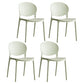 Scandinavian Armless Dining Chairs Plastic Indoor Stackable Open Back Side Chair Light Green 4 Piece Set Clearhalo ' kitchen&dining_furn' 'Dining Chairs' 'Dining Tables & Seating' 'dining_chair' 'furn' 'furn_dining_chair' 'Furniture' 'furniture_dining_chair' 'Kitchen & Dining Furniture' 'kitchen' 3779512