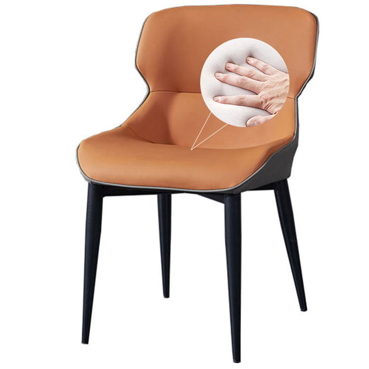 European Glam Style Metal Chair Set Wingback Side Dining Room Kitchen Chairs Clearhalo ' kitchen&dining_furn' 'Dining Chairs' 'Dining Tables & Seating' 'dining_chair' 'furn' 'furn_dining_chair' 'Furniture' 'furniture_dining_chair' 'Kitchen & Dining Furniture' 'kitchen' 3779534