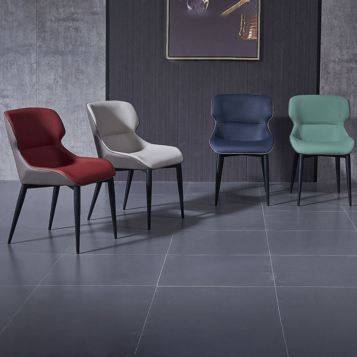 European Glam Style Metal Chair Set Wingback Side Dining Room Kitchen Chairs Clearhalo ' kitchen&dining_furn' 'Dining Chairs' 'Dining Tables & Seating' 'dining_chair' 'furn' 'furn_dining_chair' 'Furniture' 'furniture_dining_chair' 'Kitchen & Dining Furniture' 'kitchen' 3779540