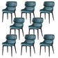 European Glam Style Metal Chair Set Wingback Side Dining Room Kitchen Chairs Blackish Green 8 Piece Set Clearhalo ' kitchen&dining_furn' 'Dining Chairs' 'Dining Tables & Seating' 'dining_chair' 'furn' 'furn_dining_chair' 'Furniture' 'furniture_dining_chair' 'Kitchen & Dining Furniture' 'kitchen' 3779543