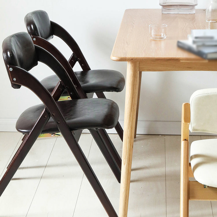 Home Scandinavian Side Chair Upholstered Open Back Wood Folding Dining Room Chair Clearhalo ' kitchen&dining_furn' 'Dining Chairs' 'Dining Tables & Seating' 'dining_chair' 'Furniture' 'furniture_dining_chair' 'Kitchen & Dining Furniture' 'kitchen' 3779555