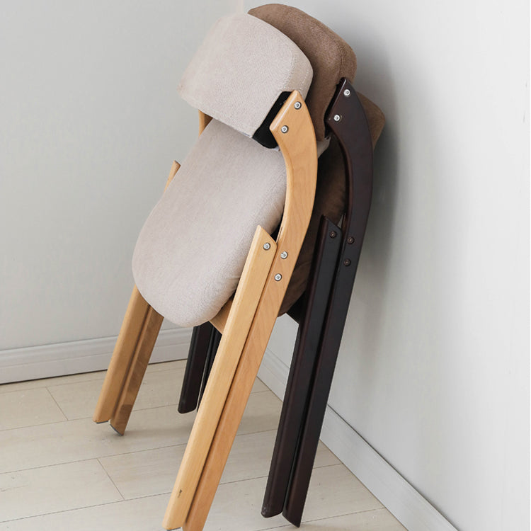 Home Scandinavian Side Chair Upholstered Open Back Wood Folding Dining Room Chair Clearhalo ' kitchen&dining_furn' 'Dining Chairs' 'Dining Tables & Seating' 'dining_chair' 'Furniture' 'furniture_dining_chair' 'Kitchen & Dining Furniture' 'kitchen' 3779564