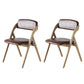 Home Scandinavian Side Chair Upholstered Open Back Wood Folding Dining Room Chair Red Brown Beige Set of 2 Clearhalo ' kitchen&dining_furn' 'Dining Chairs' 'Dining Tables & Seating' 'dining_chair' 'Furniture' 'furniture_dining_chair' 'Kitchen & Dining Furniture' 'kitchen' 3779575