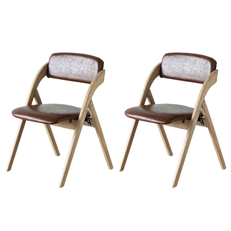 Home Scandinavian Side Chair Upholstered Open Back Wood Folding Dining Room Chair Red Brown Beige Set of 2 Clearhalo ' kitchen&dining_furn' 'Dining Chairs' 'Dining Tables & Seating' 'dining_chair' 'Furniture' 'furniture_dining_chair' 'Kitchen & Dining Furniture' 'kitchen' 3779575