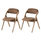 Home Scandinavian Side Chair Upholstered Open Back Wood Folding Dining Room Chair Coffee Beige Set of 2 Clearhalo ' kitchen&dining_furn' 'Dining Chairs' 'Dining Tables & Seating' 'dining_chair' 'Furniture' 'furniture_dining_chair' 'Kitchen & Dining Furniture' 'kitchen' 3779581