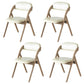 Home Scandinavian Side Chair Upholstered Open Back Wood Folding Dining Room Chair Off-White Beige Set of 4 Clearhalo ' kitchen&dining_furn' 'Dining Chairs' 'Dining Tables & Seating' 'dining_chair' 'Furniture' 'furniture_dining_chair' 'Kitchen & Dining Furniture' 'kitchen' 3779588