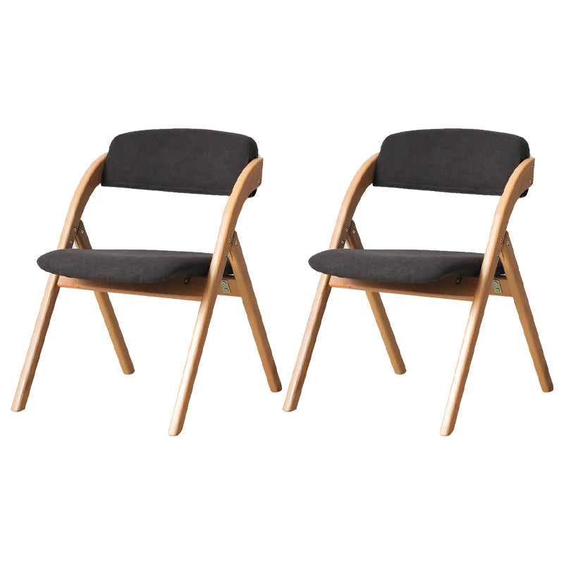 Home Scandinavian Side Chair Upholstered Open Back Wood Folding Dining Room Chair Brown Natural Wood Set of 2 Clearhalo ' kitchen&dining_furn' 'Dining Chairs' 'Dining Tables & Seating' 'dining_chair' 'Furniture' 'furniture_dining_chair' 'Kitchen & Dining Furniture' 'kitchen' 3779590