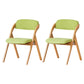 Home Scandinavian Side Chair Upholstered Open Back Wood Folding Dining Room Chair Green Natural Wood Set of 2 Clearhalo ' kitchen&dining_furn' 'Dining Chairs' 'Dining Tables & Seating' 'dining_chair' 'Furniture' 'furniture_dining_chair' 'Kitchen & Dining Furniture' 'kitchen' 3779596