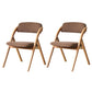 Home Scandinavian Side Chair Upholstered Open Back Wood Folding Dining Room Chair Red Brown Natural Wood Set of 2 Clearhalo ' kitchen&dining_furn' 'Dining Chairs' 'Dining Tables & Seating' 'dining_chair' 'Furniture' 'furniture_dining_chair' 'Kitchen & Dining Furniture' 'kitchen' 3779602