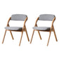 Home Scandinavian Side Chair Upholstered Open Back Wood Folding Dining Room Chair Smoke Gray Natural Wood Set of 2 Clearhalo ' kitchen&dining_furn' 'Dining Chairs' 'Dining Tables & Seating' 'dining_chair' 'Furniture' 'furniture_dining_chair' 'Kitchen & Dining Furniture' 'kitchen' 3779605