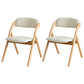 Home Scandinavian Side Chair Upholstered Open Back Wood Folding Dining Room Chair Off-White Natural Wood Set of 2 Clearhalo ' kitchen&dining_furn' 'Dining Chairs' 'Dining Tables & Seating' 'dining_chair' 'Furniture' 'furniture_dining_chair' 'Kitchen & Dining Furniture' 'kitchen' 3779614
