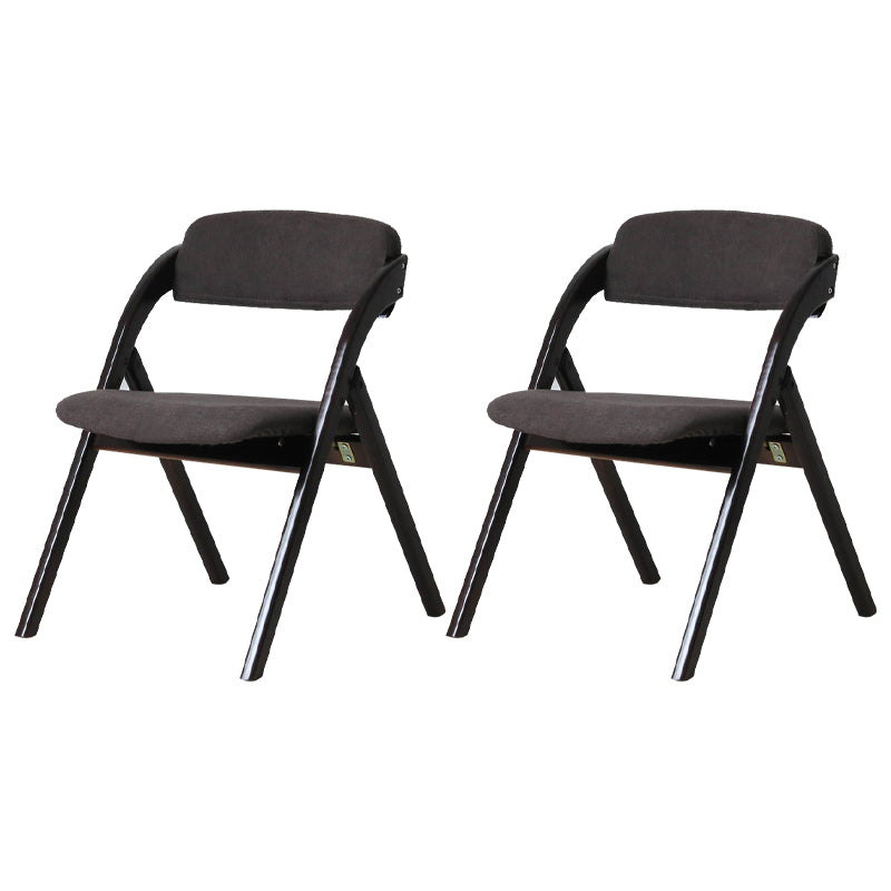 Home Scandinavian Side Chair Upholstered Open Back Wood Folding Dining Room Chair Brown Walnut Set of 2 Clearhalo ' kitchen&dining_furn' 'Dining Chairs' 'Dining Tables & Seating' 'dining_chair' 'Furniture' 'furniture_dining_chair' 'Kitchen & Dining Furniture' 'kitchen' 3779617