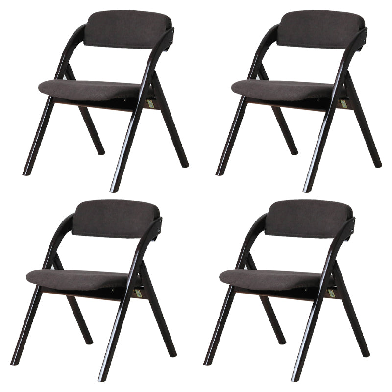 Home Scandinavian Side Chair Upholstered Open Back Wood Folding Dining Room Chair Brown Walnut Set of 4 Clearhalo ' kitchen&dining_furn' 'Dining Chairs' 'Dining Tables & Seating' 'dining_chair' 'Furniture' 'furniture_dining_chair' 'Kitchen & Dining Furniture' 'kitchen' 3779618