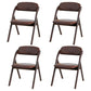 Home Scandinavian Side Chair Upholstered Open Back Wood Folding Dining Room Chair Red Brown Walnut Set of 4 Clearhalo ' kitchen&dining_furn' 'Dining Chairs' 'Dining Tables & Seating' 'dining_chair' 'Furniture' 'furniture_dining_chair' 'Kitchen & Dining Furniture' 'kitchen' 3779624