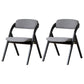 Home Scandinavian Side Chair Upholstered Open Back Wood Folding Dining Room Chair Smoke Gray Walnut Set of 2 Clearhalo ' kitchen&dining_furn' 'Dining Chairs' 'Dining Tables & Seating' 'dining_chair' 'Furniture' 'furniture_dining_chair' 'Kitchen & Dining Furniture' 'kitchen' 3779626