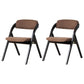 Home Scandinavian Side Chair Upholstered Open Back Wood Folding Dining Room Chair Coffee Walnut Set of 2 Clearhalo ' kitchen&dining_furn' 'Dining Chairs' 'Dining Tables & Seating' 'dining_chair' 'Furniture' 'furniture_dining_chair' 'Kitchen & Dining Furniture' 'kitchen' 3779629
