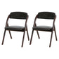Home Scandinavian Side Chair Upholstered Open Back Wood Folding Dining Room Chair Dark Brown Walnut Set of 2 Clearhalo ' kitchen&dining_furn' 'Dining Chairs' 'Dining Tables & Seating' 'dining_chair' 'Furniture' 'furniture_dining_chair' 'Kitchen & Dining Furniture' 'kitchen' 3779632