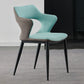 Contemporary Metal Dining Room Chairs Linen Fabric Dining Chair for Home Use Turquoise 1 Piece Clearhalo ' kitchen&dining_furn' 'Dining Chairs' 'Dining Tables & Seating' 'dining_chair' 'furn' 'furn_dining_chair' 'Furniture' 'furniture_dining_chair' 'Kitchen & Dining Furniture' 'kitchen' 3779650