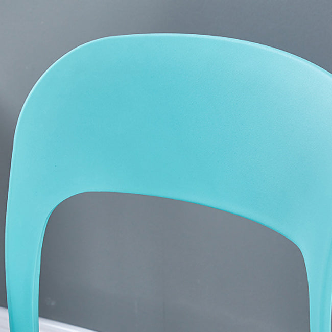 Scandinavian Armless Dining Chairs Plastic Indoor Open Back Side Chair Clearhalo ' kitchen&dining_furn' 'Dining Chairs' 'Dining Tables & Seating' 'dining_chair' 'furn' 'furn_dining_chair' 'Furniture' 'furniture_dining_chair' 'Kitchen & Dining Furniture' 'kitchen' 3779676