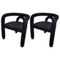 Glam Style Design Cashmere Chair Fork Bone Back Arm Kitchen Dining Chairs Black 2 Piece Set Clearhalo ' kitchen&dining_furn' 'Dining Chairs' 'Dining Tables & Seating' 'dining_chair' 'furn' 'furn_dining_chair' 'Furniture' 'furniture_dining_chair' 'Kitchen & Dining Furniture' 'kitchen' 3779743