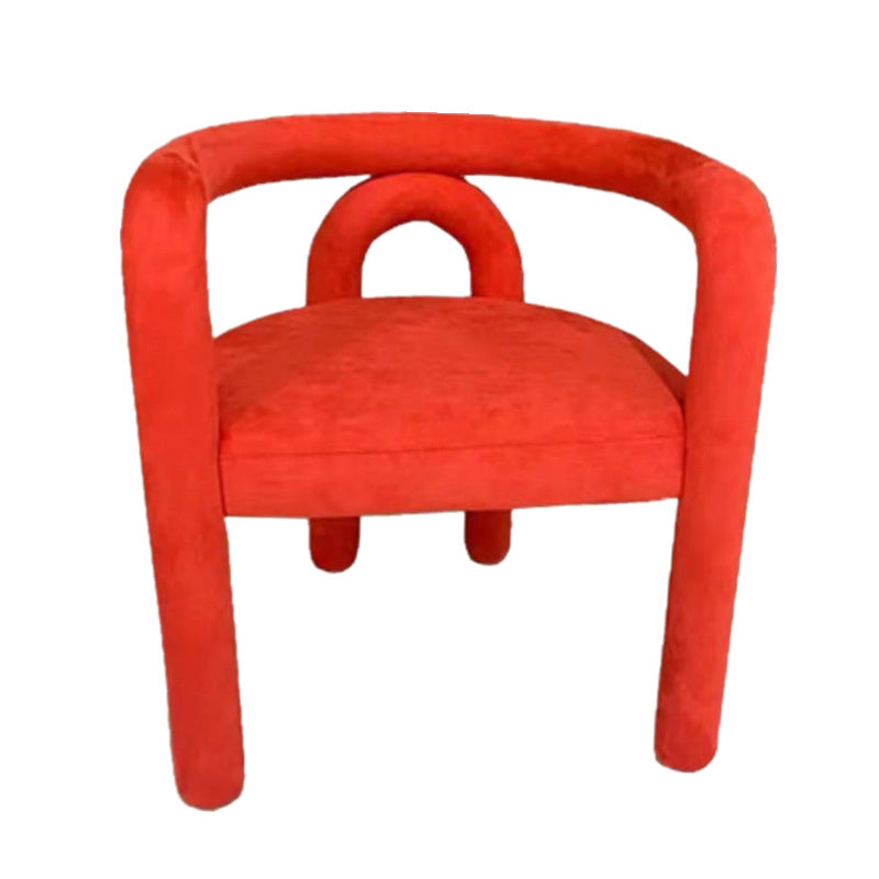 Glam Style Design Cashmere Chair Fork Bone Back Arm Kitchen Dining Chairs Red 1 Piece Clearhalo ' kitchen&dining_furn' 'Dining Chairs' 'Dining Tables & Seating' 'dining_chair' 'furn' 'furn_dining_chair' 'Furniture' 'furniture_dining_chair' 'Kitchen & Dining Furniture' 'kitchen' 3779754