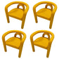 Glam Style Design Cashmere Chair Fork Bone Back Arm Kitchen Dining Chairs Yellow 4 Piece Set Clearhalo ' kitchen&dining_furn' 'Dining Chairs' 'Dining Tables & Seating' 'dining_chair' 'furn' 'furn_dining_chair' 'Furniture' 'furniture_dining_chair' 'Kitchen & Dining Furniture' 'kitchen' 3779763