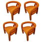 Glam Style Design Cashmere Chair Fork Bone Back Arm Kitchen Dining Chairs Brown 4 Piece Set Clearhalo ' kitchen&dining_furn' 'Dining Chairs' 'Dining Tables & Seating' 'dining_chair' 'furn' 'furn_dining_chair' 'Furniture' 'furniture_dining_chair' 'Kitchen & Dining Furniture' 'kitchen' 3779766