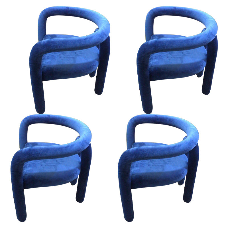 Glam Style Design Cashmere Chair Fork Bone Back Arm Kitchen Dining Chairs Blue 4 Piece Set Clearhalo ' kitchen&dining_furn' 'Dining Chairs' 'Dining Tables & Seating' 'dining_chair' 'furn' 'furn_dining_chair' 'Furniture' 'furniture_dining_chair' 'Kitchen & Dining Furniture' 'kitchen' 3779769