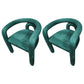 Glam Style Design Cashmere Chair Fork Bone Back Arm Kitchen Dining Chairs Green 2 Piece Set Clearhalo ' kitchen&dining_furn' 'Dining Chairs' 'Dining Tables & Seating' 'dining_chair' 'furn' 'furn_dining_chair' 'Furniture' 'furniture_dining_chair' 'Kitchen & Dining Furniture' 'kitchen' 3779771