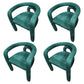 Glam Style Design Cashmere Chair Fork Bone Back Arm Kitchen Dining Chairs Green 4 Piece Set Clearhalo ' kitchen&dining_furn' 'Dining Chairs' 'Dining Tables & Seating' 'dining_chair' 'furn' 'furn_dining_chair' 'Furniture' 'furniture_dining_chair' 'Kitchen & Dining Furniture' 'kitchen' 3779772