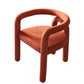 Glam Style Design Cashmere Chair Fork Bone Back Arm Kitchen Dining Chairs Red Brown 1 Piece Clearhalo ' kitchen&dining_furn' 'Dining Chairs' 'Dining Tables & Seating' 'dining_chair' 'furn' 'furn_dining_chair' 'Furniture' 'furniture_dining_chair' 'Kitchen & Dining Furniture' 'kitchen' 3779776