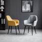 Contemporary Metal Dining Room Chairs Upholstered Armchair for Restaurant Use Clearhalo ' kitchen&dining_furn' 'Dining Chairs' 'Dining Tables & Seating' 'dining_chair' 'furn' 'furn_dining_chair' 'Furniture' 'furniture_dining_chair' 'Kitchen & Dining Furniture' 'kitchen' 3779786