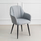 Contemporary Metal Dining Room Chairs Upholstered Armchair for Restaurant Use Light Gray 1 Piece Clearhalo ' kitchen&dining_furn' 'Dining Chairs' 'Dining Tables & Seating' 'dining_chair' 'furn' 'furn_dining_chair' 'Furniture' 'furniture_dining_chair' 'Kitchen & Dining Furniture' 'kitchen' 3779795