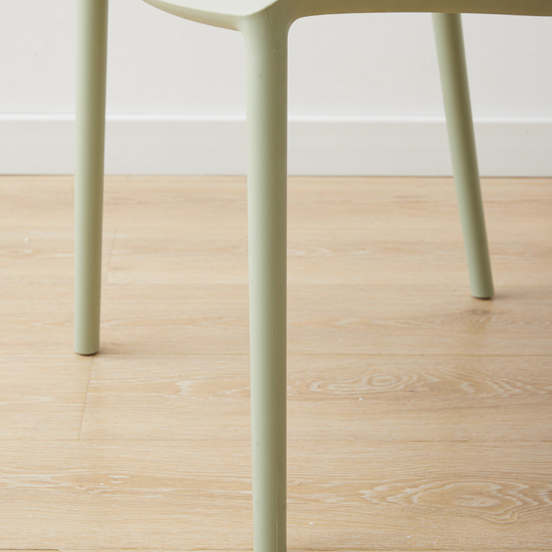 Scandinavian Armless Dining Chairs Plastic Indoor Stackable Solid Back Side Chair Clearhalo ' kitchen&dining_furn' 'Dining Chairs' 'Dining Tables & Seating' 'dining_chair' 'furn' 'furn_dining_chair' 'Furniture' 'furniture_dining_chair' 'Kitchen & Dining Furniture' 'kitchen' 3779837